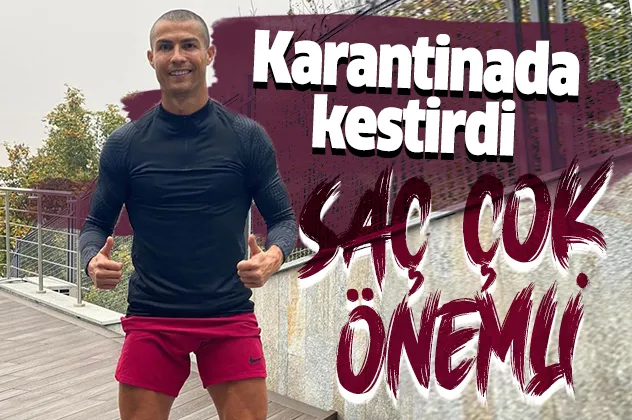 Koronavirüse yakalanan Cristiano Ronaldo karantinada saçlarını kazıttı! Yeni imajı olay yarattı-1