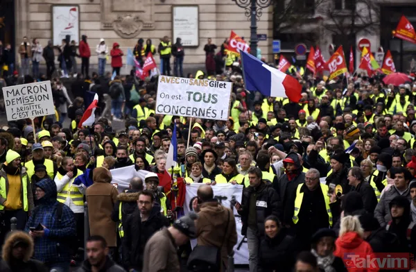 Fransa'daki Sarı Yelekliler'in eyleminde Gezi Parkı izleri - 12
