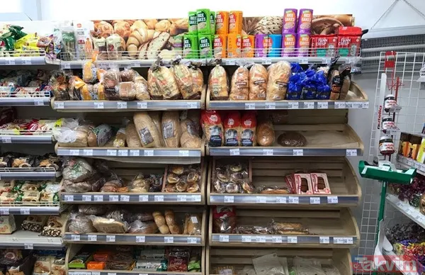 Rusya Ukrayna savaşı kıtlık yarattı! Ukrayna'da mağazalar kapalı raflar boş benzin yok - 2