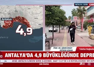 Antalya’da 4,9 büyüklüğünde deprem oldu! Uzmanlar A Haber’e konuştu