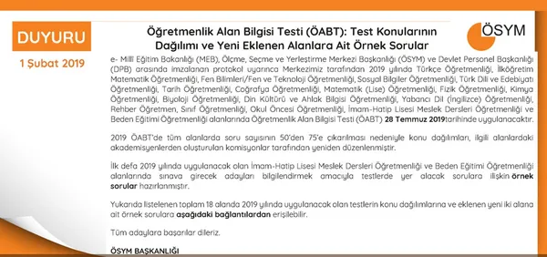 ÖABT ne zaman yapılacak? KPSS ÖABT sınavında hangi değişiklikler yapıldı?-1