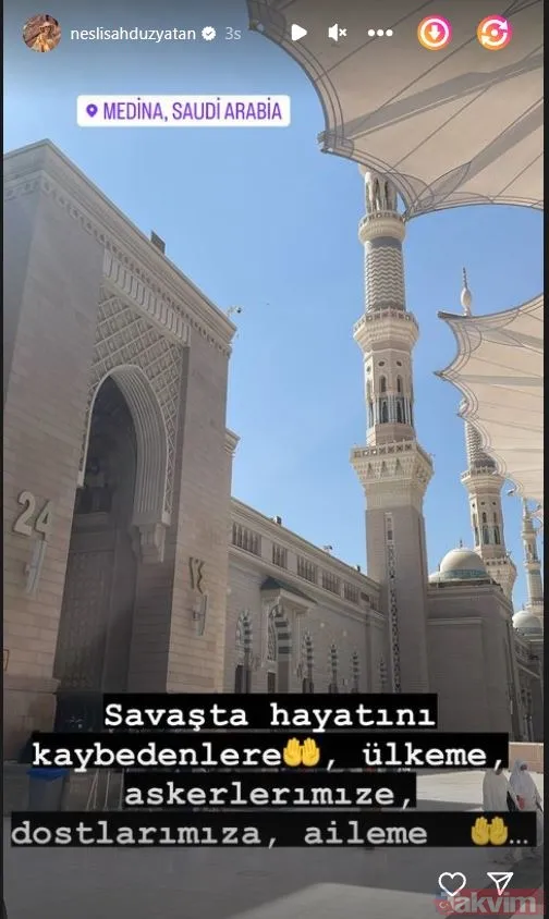 Engin Altan Düzyatan ile Neslişah Alkoçlar çifti Umre'ye gitti! Medine’den yaptığı paylaşıma beğeni yağdı! - 8
