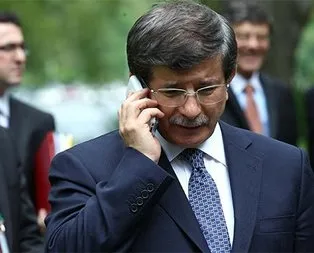 Davutoğlu’ndan kritik telefon görüşmesi