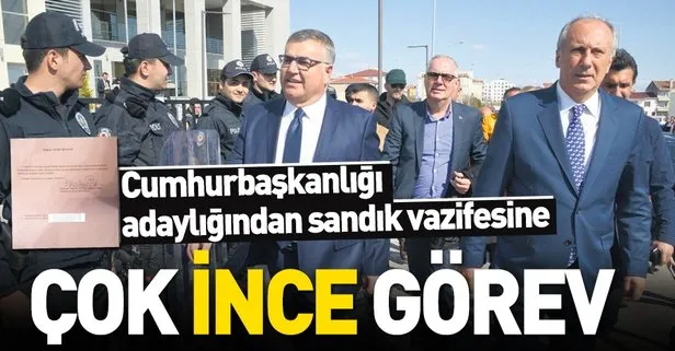 Muharrem İnce Kırklareli’nde yapılacak oy sayımında sandık görevlisi oldu