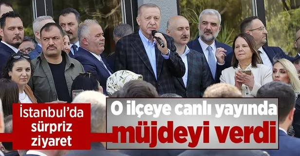 Son dakika: Başkan Erdoğan Çatalca’da! Vatandaşlara yeni çalışmanın müjdesini verdi