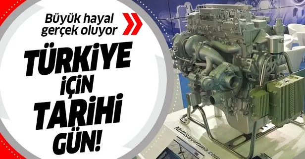 Büyük hayal gerçek oluyor! Türkiye’nin yerli ve milli ilk motoru teslim ediliyor...