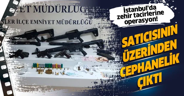 İstanbul’un 5 ilçesinde zehir tacirlerine operasyon: Uyuşturucu satıcısından cephanelik çıktı-1