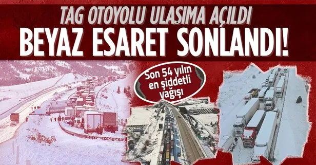 Son dakika: TAG Otoyolu kontrollü şekilde trafiğe açıldı! Valilik ve KGM'den açıklama...