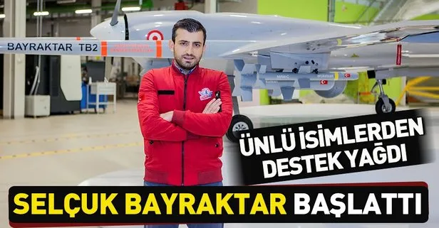 TEKNOFEST Yönetim Kurulu Başkanı Selçuk Bayraktar’ın başlattığı tweet zincirine ünlü isimlerden destek