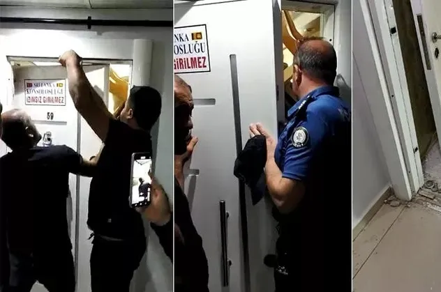İstanbul'da fahri başkonsoloslukta olaylı tahliye! Kapıyı açmadılar barikat kurdular