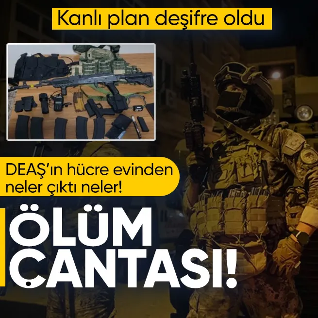DEAŞ operasyonunda çarpıcı detaylar: Hedef Türkiyeydi! Ölüm çantası ele geçirildi