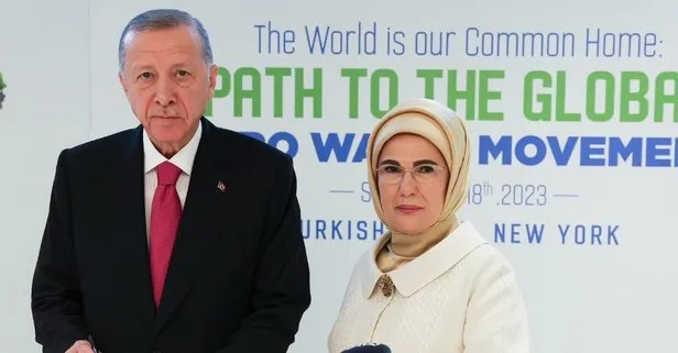 Başkan Recep Tayyip Erdoğan New York’ta, Küresel Sıfır Atık İyi Niyet Beyanı’na ilk imzayı attı