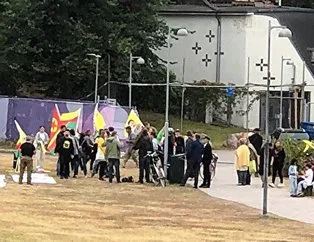 PKK yandaşları Finlandiya’da gösteri yaptı