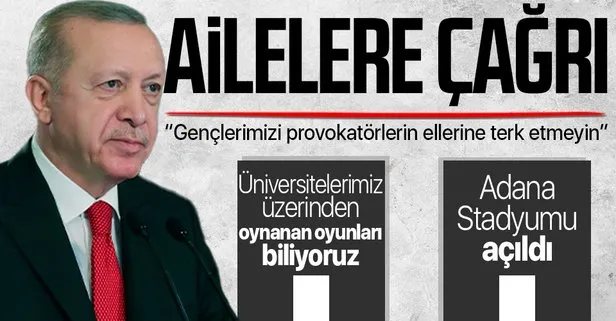 Son dakika: Başkan Erdoğan’dan ’Yeni Adana Stadı Açılışı’nda önemli açıklamalar