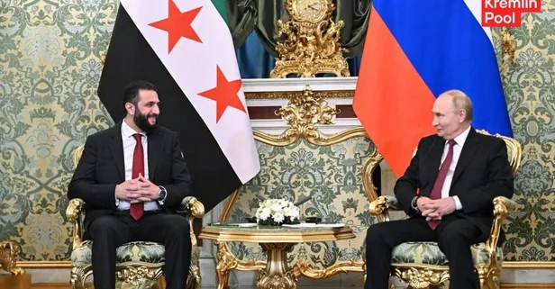 Şara ikinci kez Moskova'da: Putin ile kritik görüşme! Kremlin: Gündem Suriye'deki Rus askerleri
