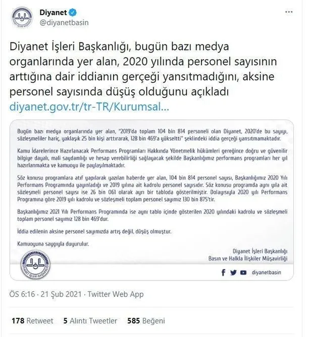 sozcu-gazetesinin-diyanetin-personel-sayisi-patlama-yapti-baslikli-yalan-haberine-erisim-engeli-1616087781050.jpeg Sözcü Gazetesi’nin "Diyanet’in personel sayısı patlama yaptı" başlıklı yalan haberine erişim engeli!-4