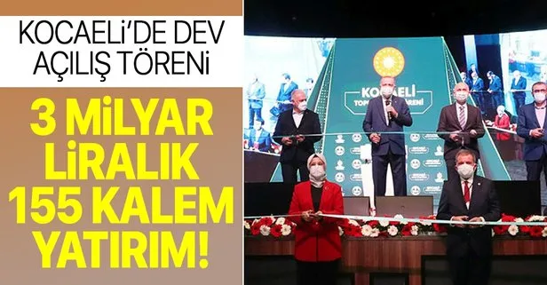 Başkan Erdoğan’dan Kocaeli’deki toplu açılış töreninde önemli açıklamalar