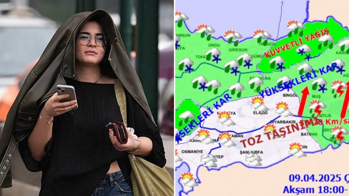 Meteoroloji’den 31 ile sarı ve turuncu kod: Fırtına, kar, hortum, yıldırım! Göz gözü görmeyecek | Hakkari, Van, Kayseri...