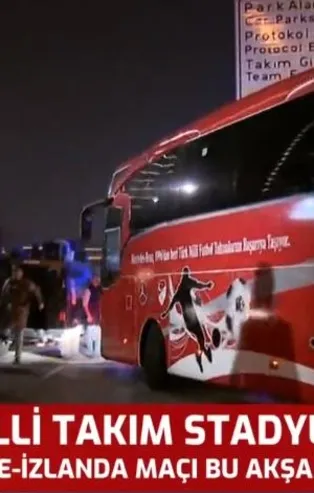 A Milli Takım Türk Telekom Stadyumu'na ulaştı
