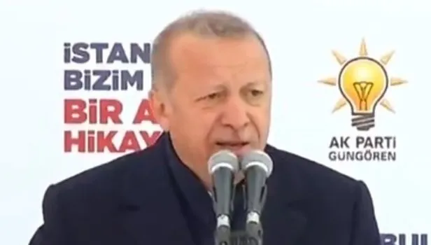 Başkan Erdoğan'dan Güngören'de konuştu