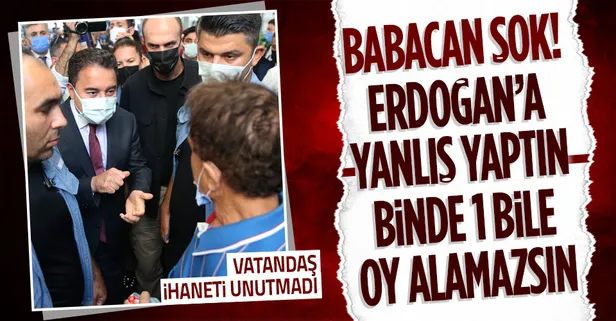 Ali Babacan’a Mersin'de şok: Erdoğan’a yanlış yaptınız, binde 1 bile oy alamayacaksınız