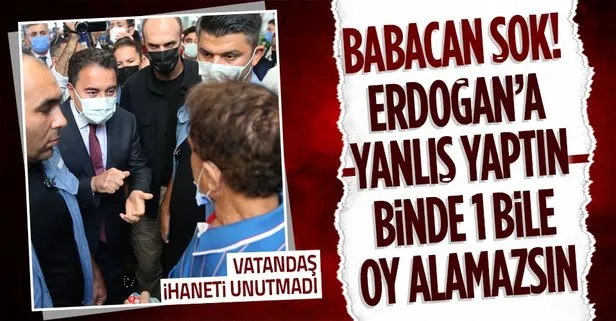 Ali Babacan’a Mersin’de şok: Erdoğan’a yanlış yaptınız, binde 1 bile oy alamayacaksınız