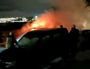 Zeytinburnu’nda doğalgaz patlaması! 4 araç yandı