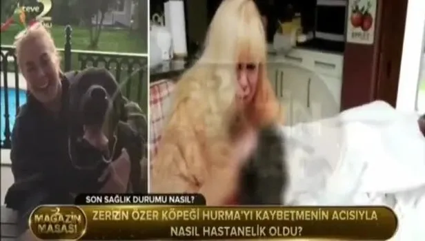 Zerrin Özer köpeği Hurma’nın acısını kaldıramadı, hastanelik oldu