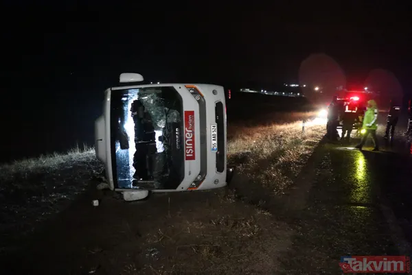 Sivas'ta sağlık çalışanlarını taşıyan tur midibüsü devrildi! Ölü ve yaralılar var - 3