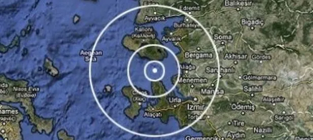 Ege Denizinde korkutan deprem