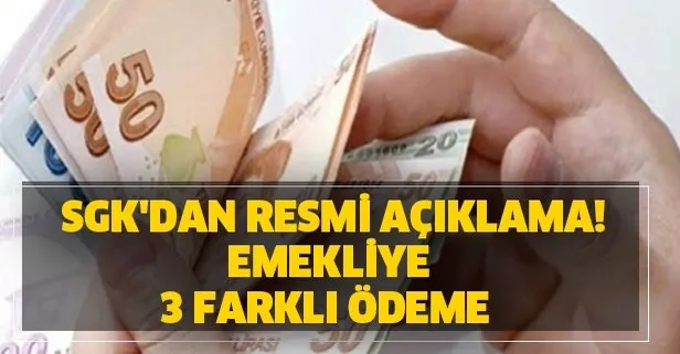 SSK ve Bağkur emeklilerine 2020 yılında 3 farklı ek ödeme haberi sevindirdi