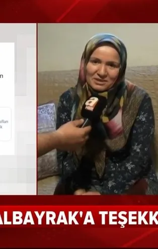 Gülşen Hayta'dan Bakan Albayrak'a teşekkür: Allah bir kere değil bin kere razı olsun