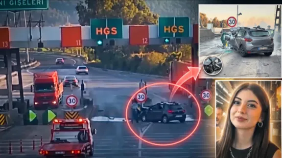 Beyza Nur Pürmüs'ün öldüğü gişe kazası kamerada