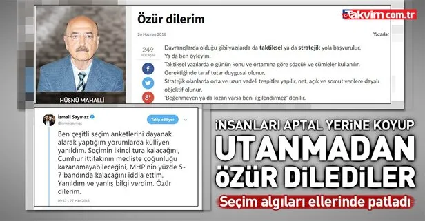 Milleti aptal yerine koyup utanmadan özür dilediler