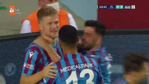 GOL | Trabzonspor 1 – 1 Roma  Cornelius