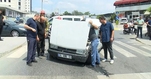 Ters yöne girince trafiği birbirine kattı! Yer: İstanbul