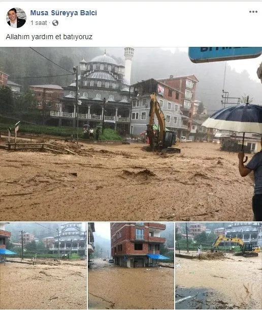 Rize’yi sel vurdu! Evleri su bastı  - 6