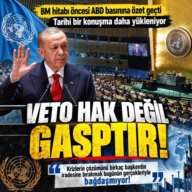 Başkan Erdoğandan Dünya 5ten büyüktür çağrısı: BMGKda veto imtiyazı kaldırılmalı