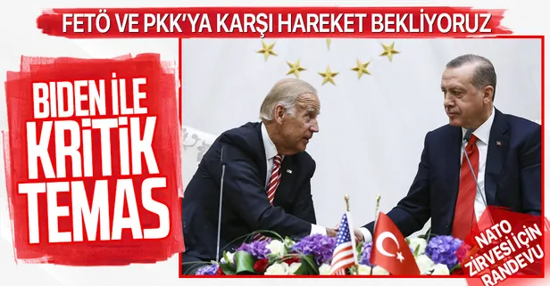 Son dakika: Başkan Erdoğan ABD Başkanı Joe Biden ile görüştü