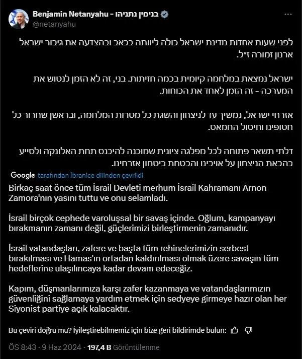 Soykırım kabinesinden peş peşe istifalar: Önce Gantz sonra Eisenkot | Netanyahu'yu yerden yere vurdu-7