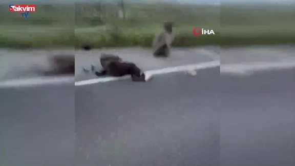 Şanlıurfa’da kaza: Motosiklet şarampole uçtu!