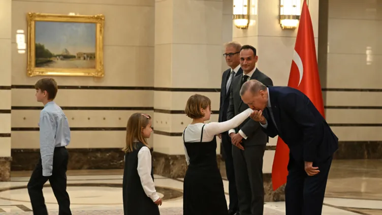 Cumhurbaşkanlığı Külliyesi'nde samimi anlar!