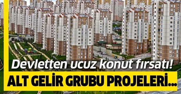 Devletten ucuz konut müjdesi! İşte TOKİ alt gelir grubu projeleri...