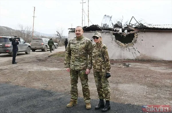 SON DAKİKA: Azerbaycan Cumhurbaşkanı İlham Aliyev işgalden kurtarılan Gubadlı'yı ziyaret etti - 32