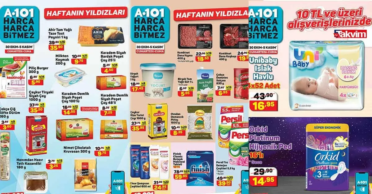 A101’de haftanın indirimleri belli oldu! A101 aktüel kataloğu 5 Ekim’e kadar yayında kalacak! Mutfak alışverişi başlıyor...