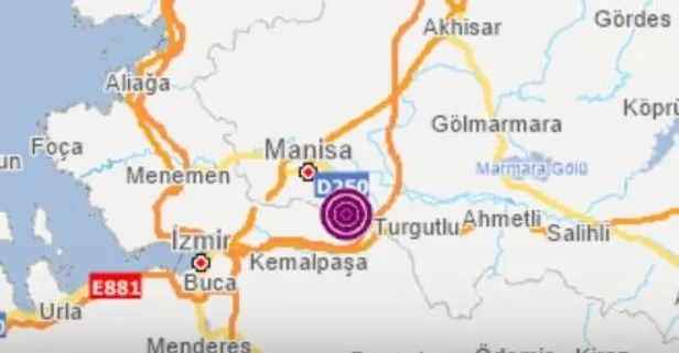 Manisa’nın Şehzadeler ilçesinde 3.7 büyüklüğünde deprem | AFAD, Kandilli son depremler...