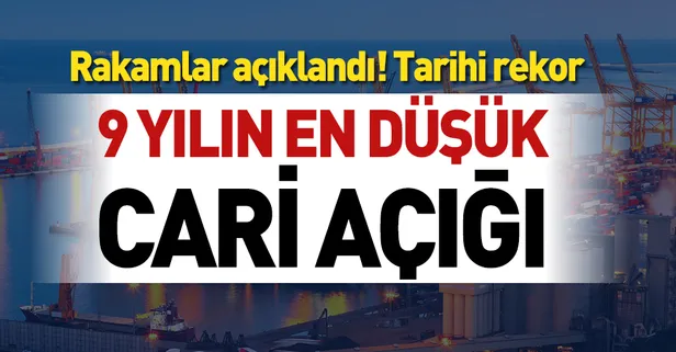 9 yılın en düşük cari açığı