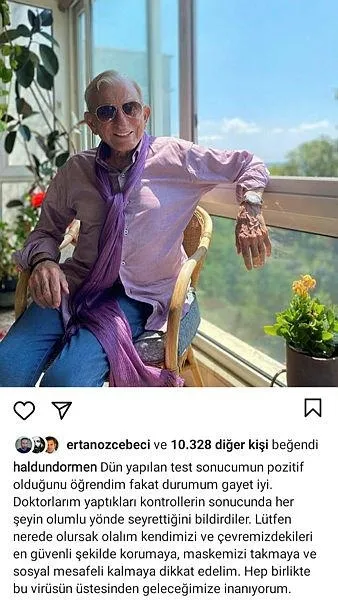 SON DAKİKA: Usta sanatçı Haldun Dormen koronavirüse yakalandı-1