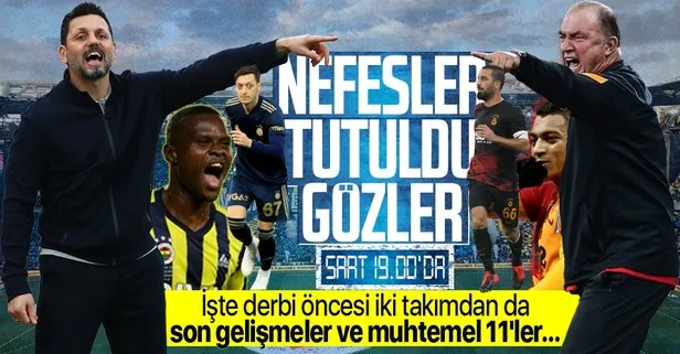 Fenerbahçe Galatasaray maçının şifresi belli oldu! İşte muhtemel 11’ler
