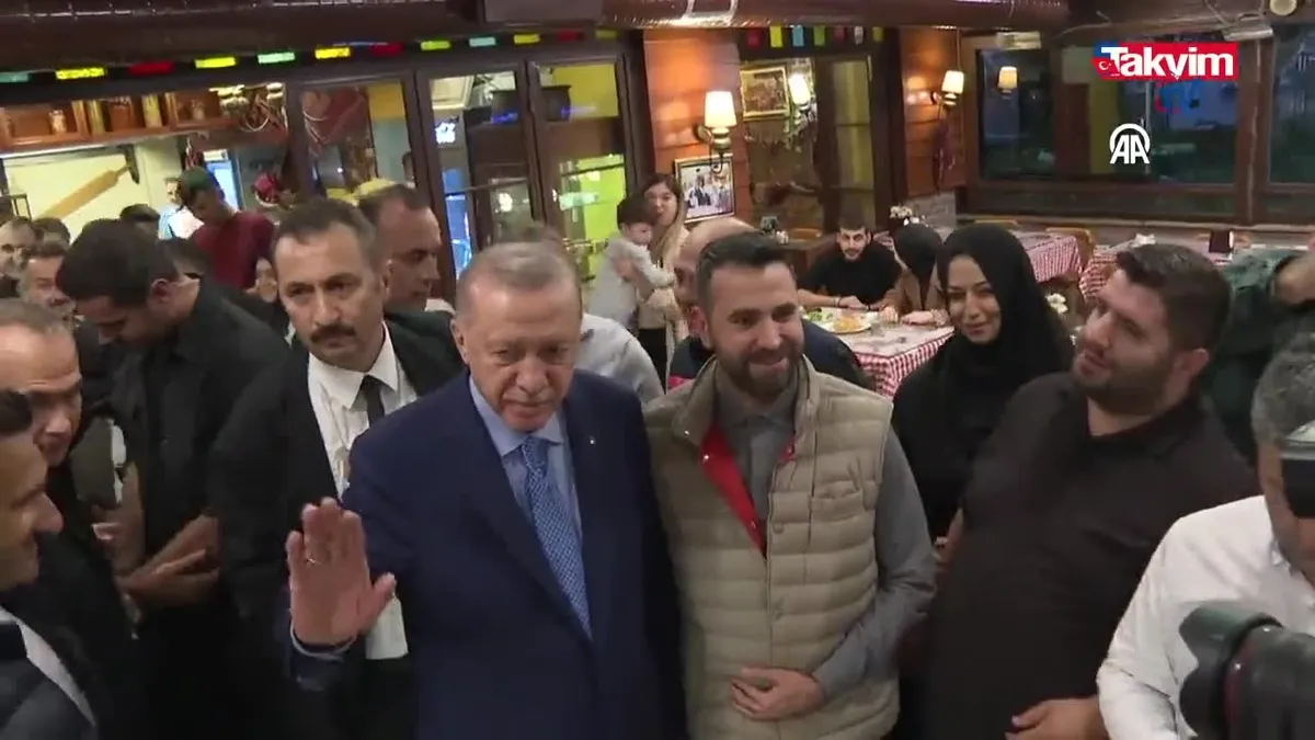 Başkan Erdoğan vatandaşlarla sohbet etti